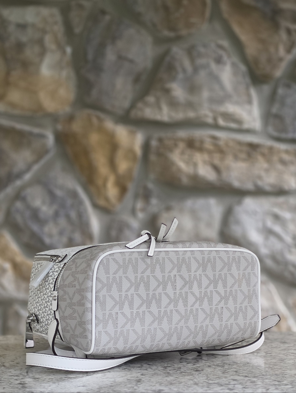 Michael Kors Rhea Color-Block Logo Medium Backpack - Picture 4 of 9